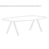 Oval laminate table Klemzig