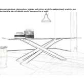 Rectangular glass table Pooler