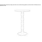 Round table in solid wood and metal Voltido