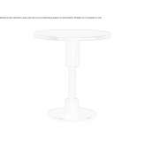Round table made of solid wood Bancali