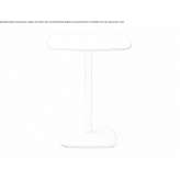 Square table with a steel base and HPL top Rasdorf