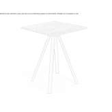 Square high table Otwock