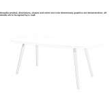 Oval table made of MDF and legs made of beech wood Vnukovo