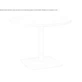 Round metal table Bitti