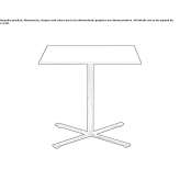 Square coffee table with a tilting top Linwood