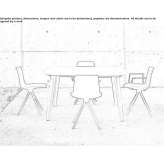 Rectangular oak table Limeira