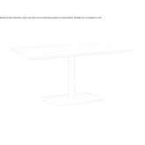 Rectangular metal table Bitti