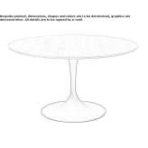 Round table made of MDF Wartburg