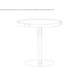 Round metal table Springe