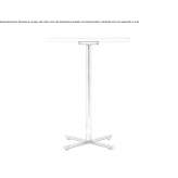 Square bar table with a tiltable top Linwood