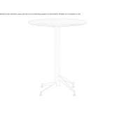 Round, high table with a drop-top Xcanatun