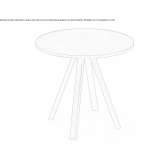 Round laminate table Otwock
