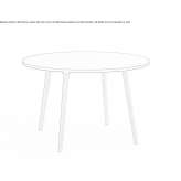 Round laminate table Piletas