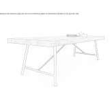 Rectangular wooden table Skegness