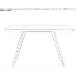 Rectangular table made of solid wood Valpovo