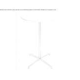 Round high table made of MDF and aluminum base Klaipeda