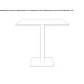 Square table Wenonah