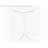 High table with aluminum base and HPL top Arverne