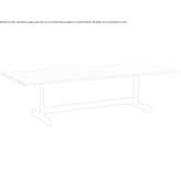 Rectangular table made of solid wood Sinceny