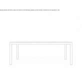 Rectangular steel table Potegowo