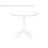 Round ash table Menerbes