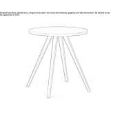 Round table made of solid wood Valpovo