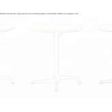 Round table with a drop-top Mionica
