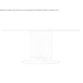 Tanned leather and marble table with Lazy Susan Hresa