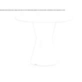 Round table with a polyethylene base and an HPL top Susella