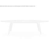 Oval walnut table Suevres