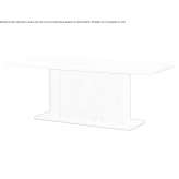 Rectangular table made of marble and wood veneer Camoapa