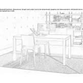 Extendable table made of satin glass Mollis