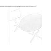 Round table with 4-star base Dussen
