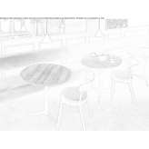 Round table with 3-star base Dussen