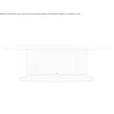 Rectangular table in marble and tanned leather Hresa