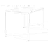 Table made of steel and wood Hoyanger