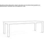 Rectangular wooden table Lambari