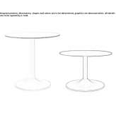 Round table made of HPL Margency