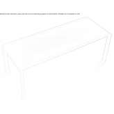 Rectangular steel table Albiolo