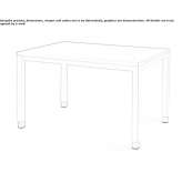 Rectangular table made of steel and wood Waverley