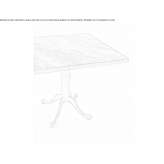 Square table with 4-star base Formazza