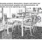 Rectangular table made of solid wood Balc