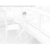 Round table with 4-star base Dussen