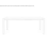 Rectangular oak dining table Koilas