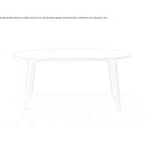 Oval beech table Sonnaz
