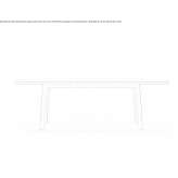 Extendable rectangular beech table Linthal