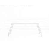 Prostokątny stół Corian® Turobin