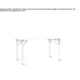 Folding rectangular table Allo