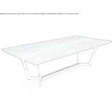 Table with Suar wood top and steel frame Gerwen