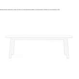 Rectangular oak table Kenwood